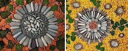 land geometric shapes materials natural dietmar using artist leaves circles into rock rocks con patterns created creating making installations shape
