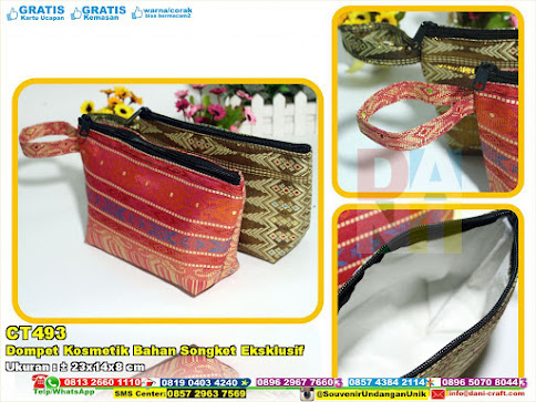 Dompet Kosmetik Bahan Songket Eksklusif Dompet Kosmetik Bahan Songket Eksklusif