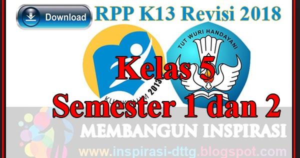 Download RPP Kelas 5 Semester 1 dan 2 Kurikulum 2013