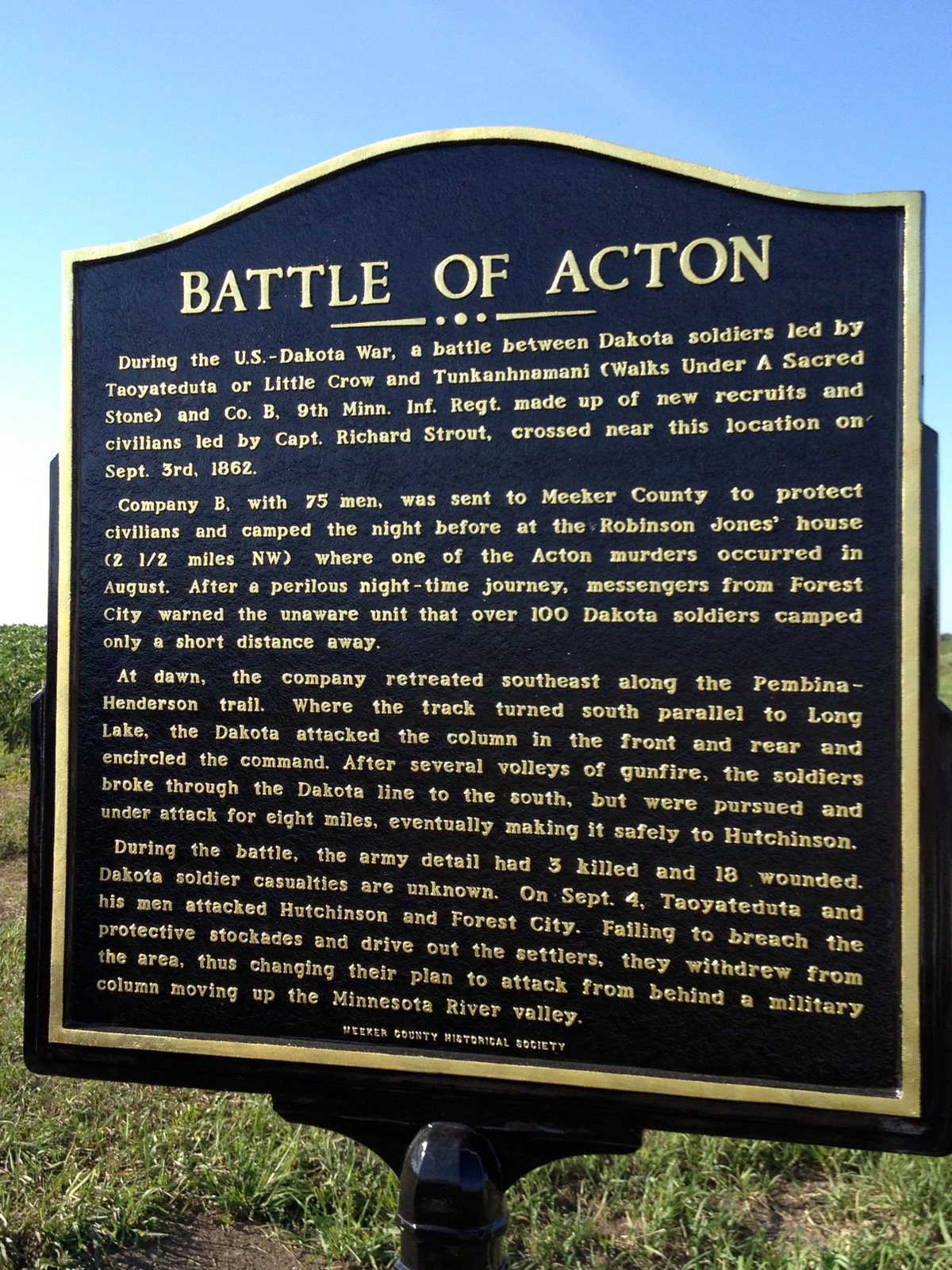 The Brooklyns 1862 Dakota War Battle of Acton