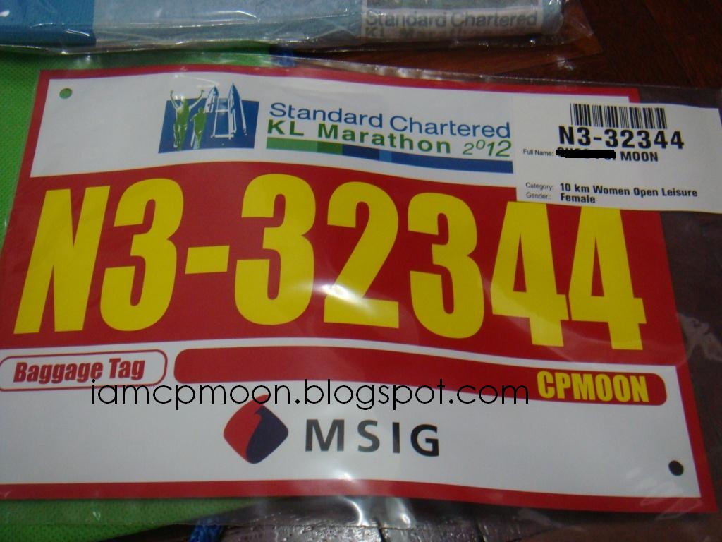 ♥ I am CpMooN ♥ Standard Chartered KL Marathon Race Pack