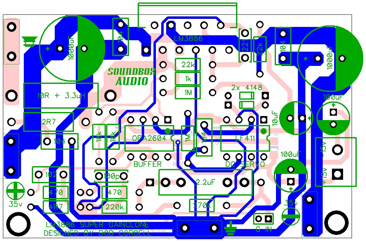Dukun Elektro: LM3886 Super Gainclone By Bob Cordell