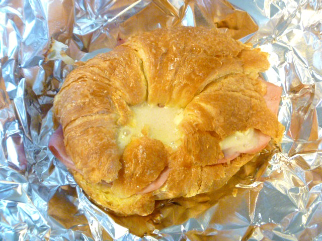 Food to Go:  Spicy Hot Ham & Swiss Croissants - Steamy hot sandwiches fresh from the oven that are so mouthwatering, and travel like a dream! Slice of Southern