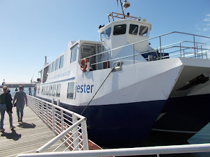 The Ferry to Robben Island berthed at "Nelson Mandela Gateway".