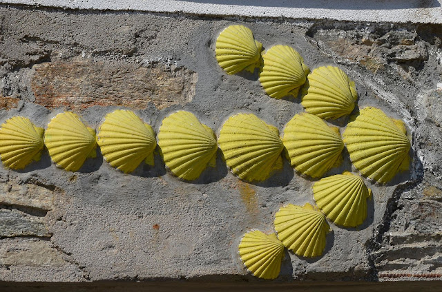 One of many waymarks along the Camino de Santiago. Photo: © Authentic Journeys.