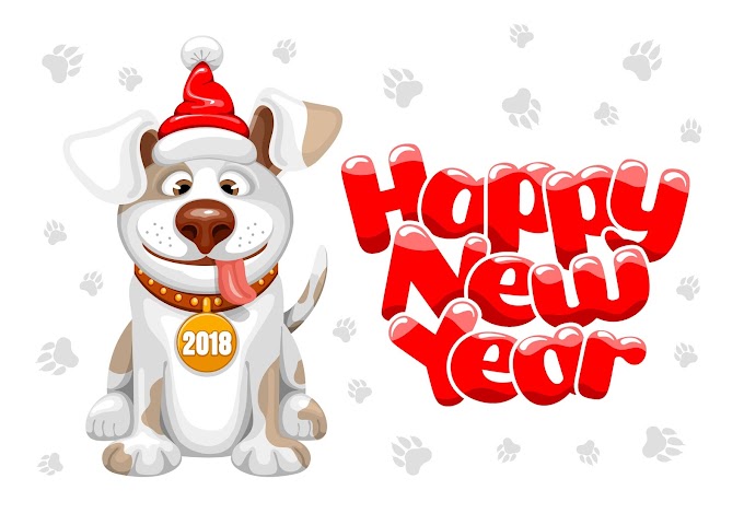 2018 year of the dog free Vector