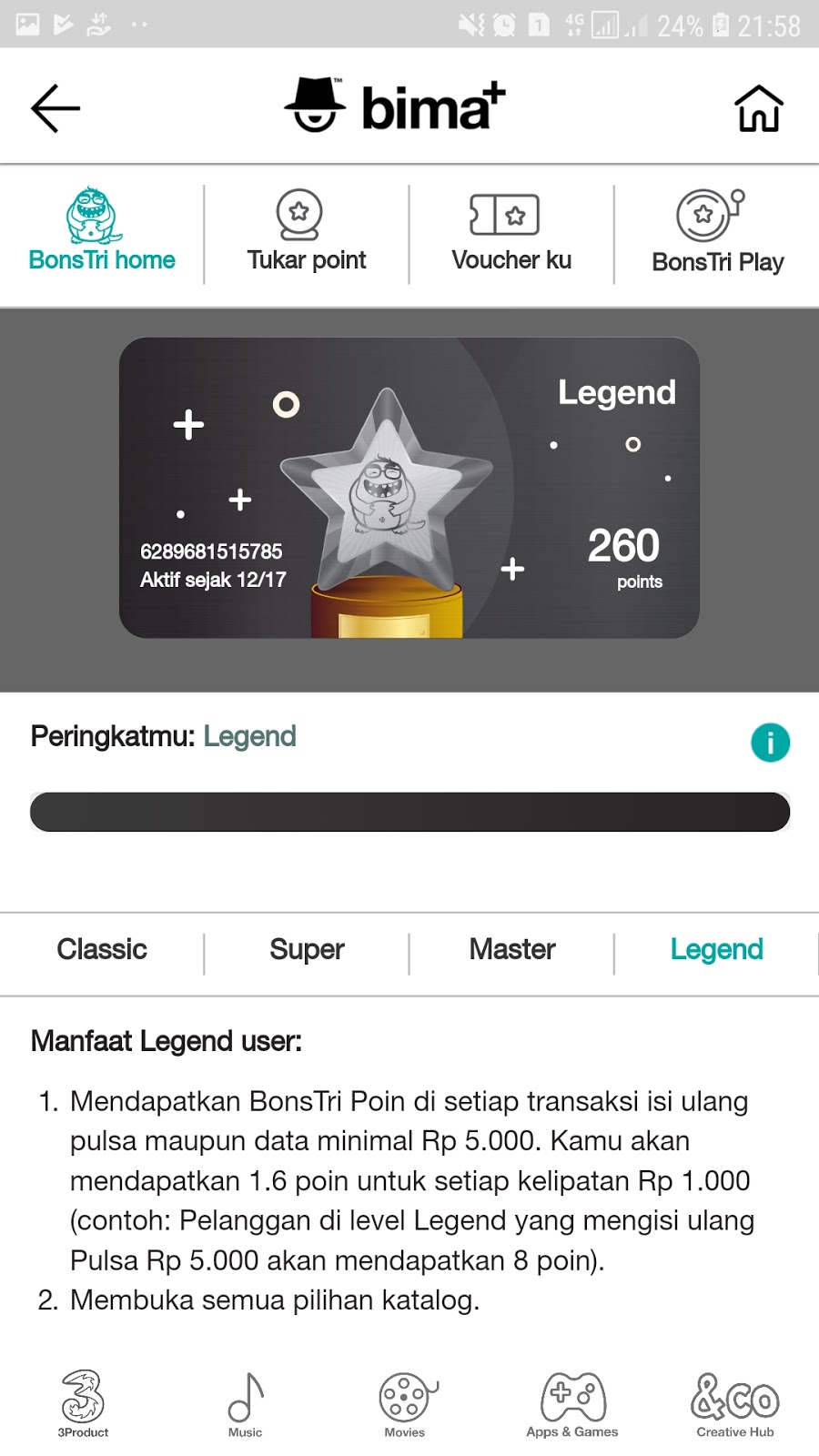 Cara Menukarkan Poin BonsTri Menjadi Kuota Gratis