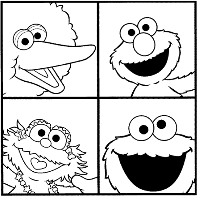 sesame street coloring pages Minister Coloring