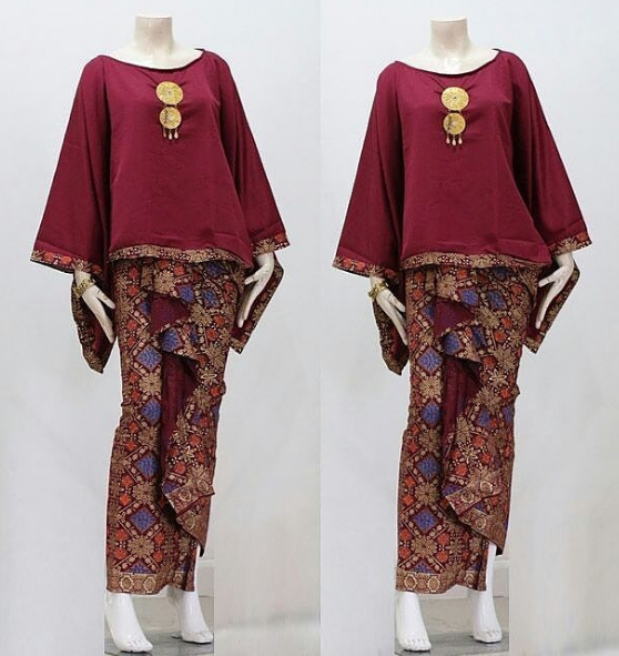Gambar Model Baju Gamis Batik Remaja Atasan Polos Couple Gambar Model Baju Gamis Batik Remaja Atasan Polos Couple