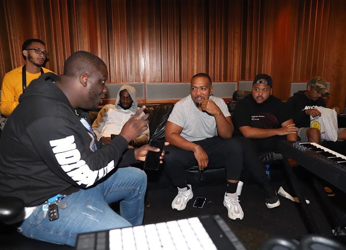 Davido, Timbaland & Ludacris Working In The Studio 