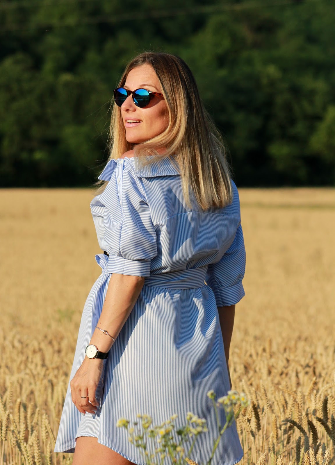 Conciliare gravidanza e blog - Eniwhere Fashion - striped dress