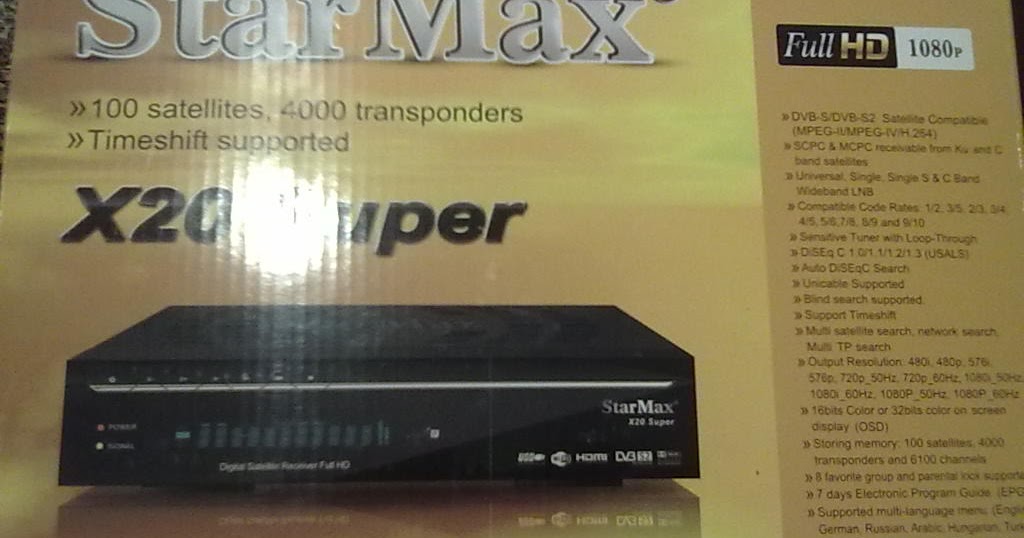 Update Receiver Starmax 5000 Update Receiver Starmax 5000