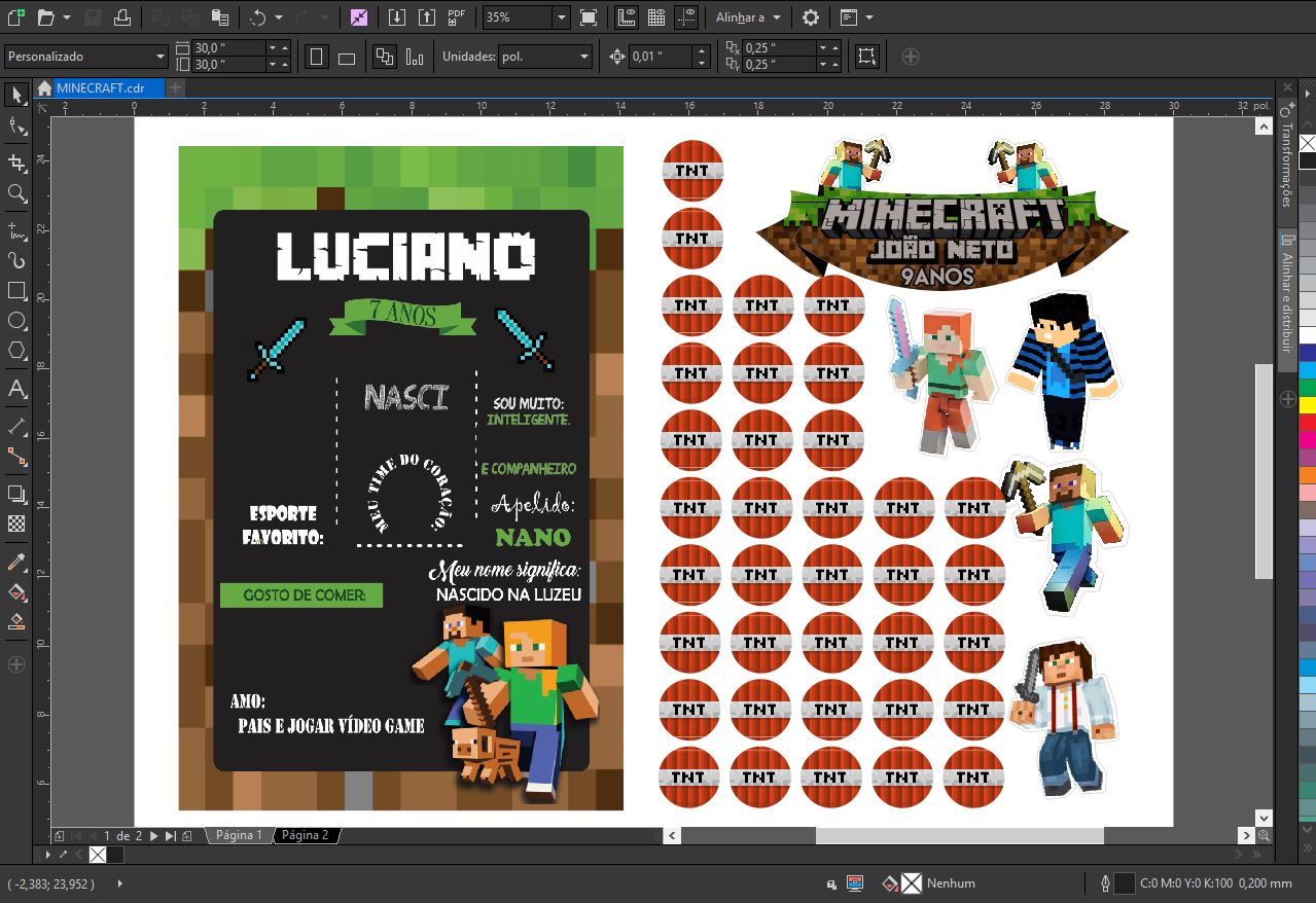 Minecraft Chalkboard em CDR para download, vetor free semanal Decore