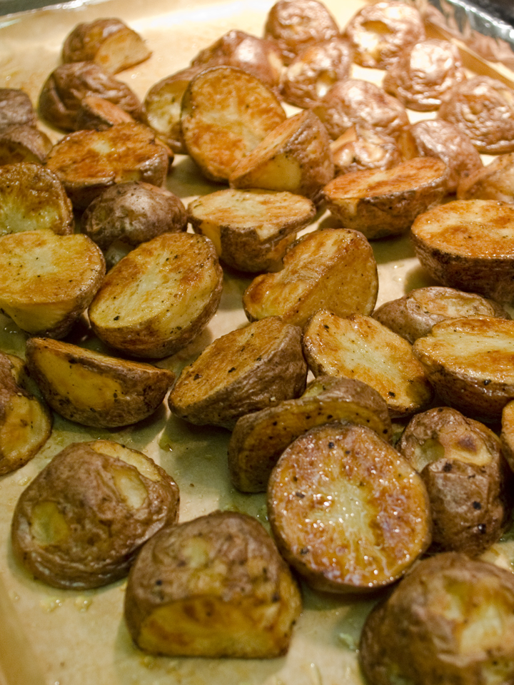 Vegan Family Home Cook Roasted Red Potatoes