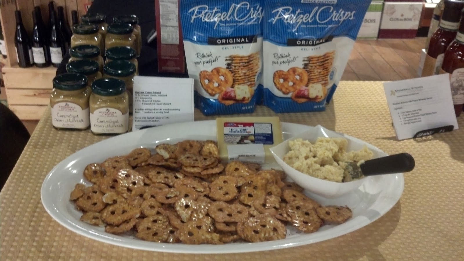 TFM Wine Lady Recipes Blue Cheese Mustard Cheese Ball Buttery Ham