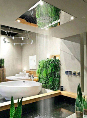 desain kamar mandi alami dengan konsep modern