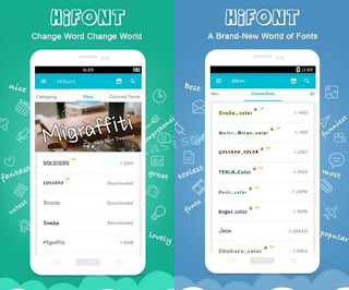 Cara ganti font menggunakan aplikasi hifont Cara ganti font android tanpa root menggunakan aplikasi hifont