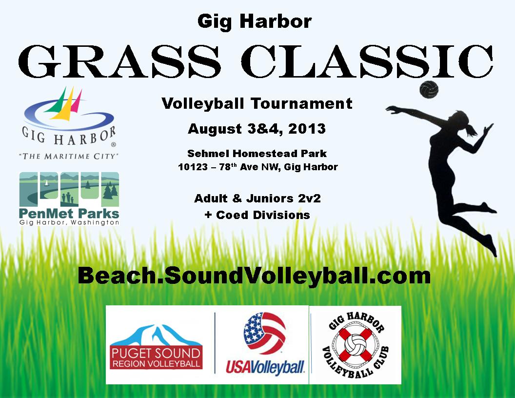 Sound Beach Volleyball Gig Harbor is Hosting a Grass Volleyball