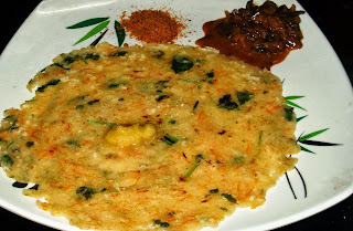 ಅಡಿಗೆ - Adige: Carrot -Rava Rotti
