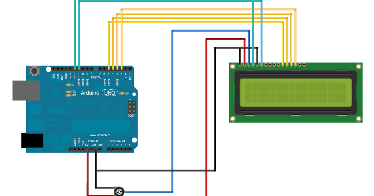 Namasudra: Wiring a 16x2 LCD display with Arduino