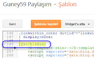 Blogger şablonu CSS kod ekleme yeri