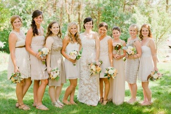Mix and Match Bridesmaid Dresses Mix and Match Bridesmaid Dresses