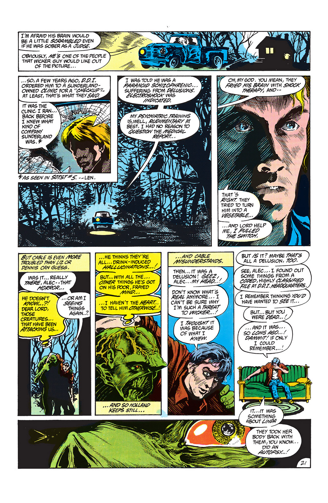 Read online Swamp Thing (1982) comic -  Issue #17 - 22