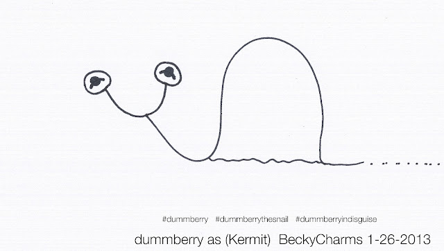 Dummberry Is A Lover, A Dreamer, Like Me as Kermit The Frog by BeckyCharms 2013, 2013, art, arte, beckycharms, cartoon, drawing, dummberry, illustration, lifestyle, Muppets, Kermit The Frog, San Diego, social, social media, twitter, vegan