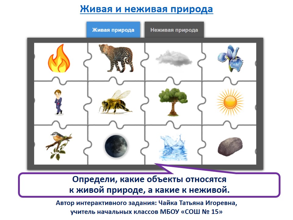 методика неживая природа