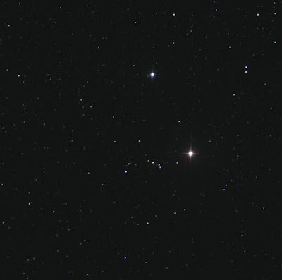 multi-star system POU 3855 in colour