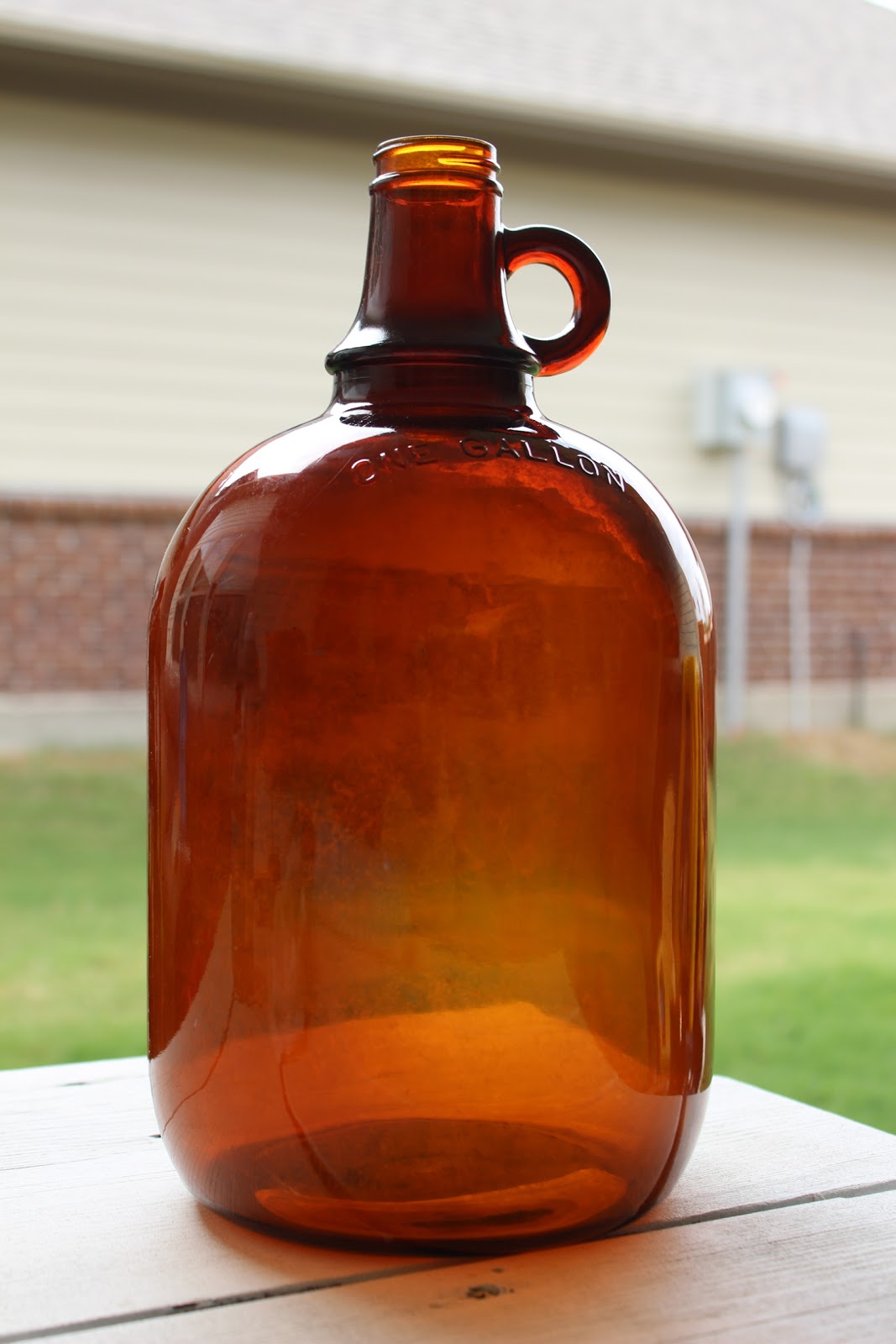 Cakey & Bubs Day 9 favorite old brown glass jug {31 days of watercolor}