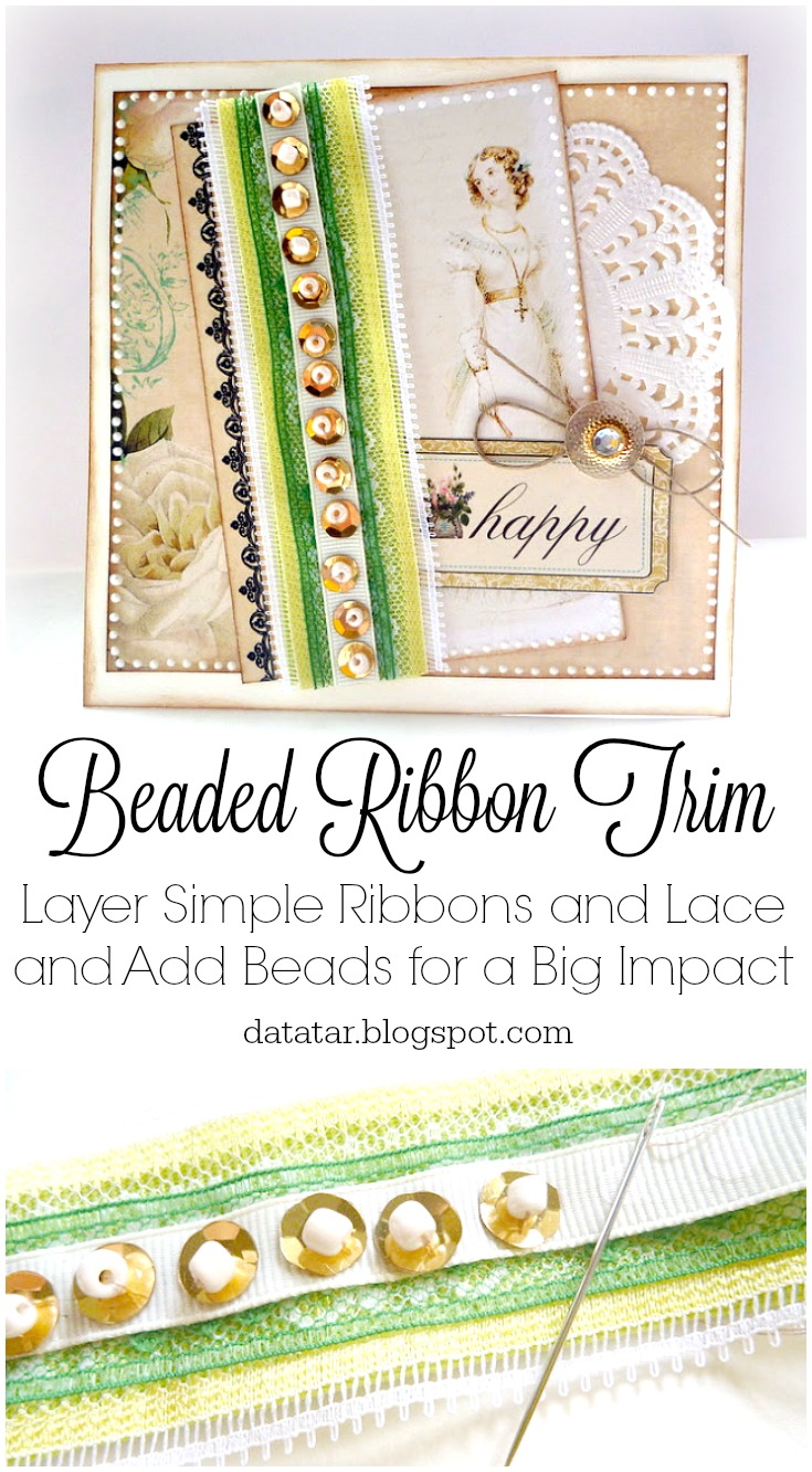 Beaded Ribbon Trim SNR Magazine