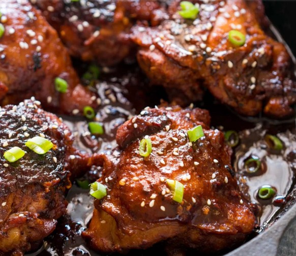 Spicy Korean Chicken Thighs in Gochujang Sauce Foodandcake123