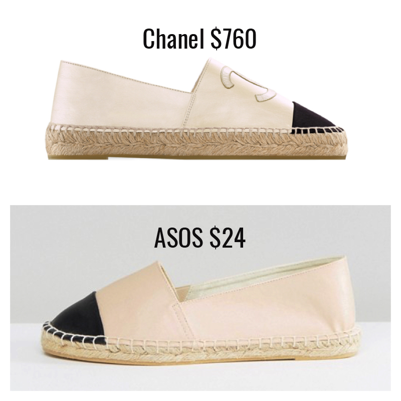 chanel espadrille dupes