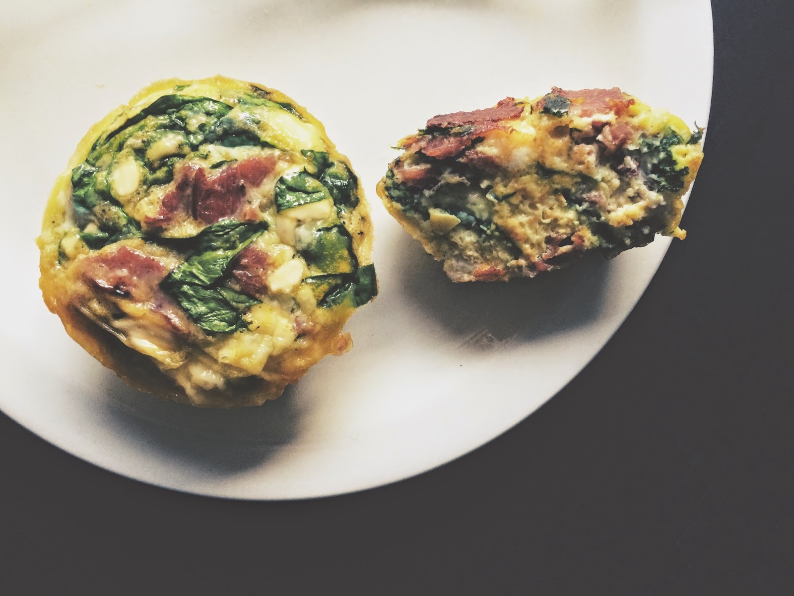 Brooklyn Salt Turkey Bacon, Spinach and Smoked Cheese Egg Muffins