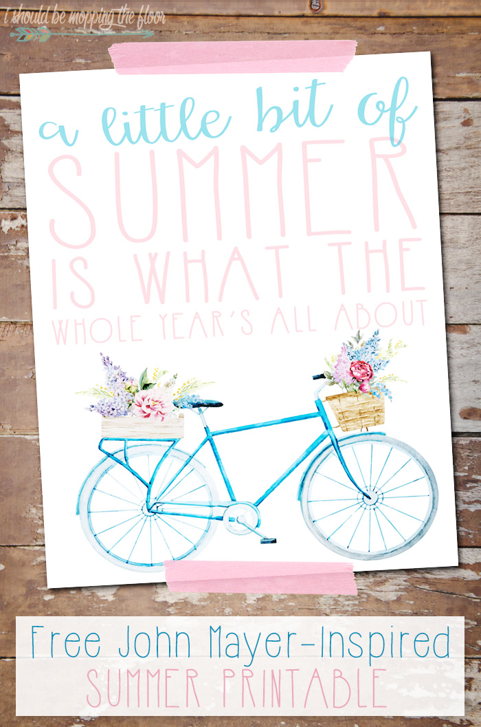 Free Summer Printable | 8x10 Instant Download | Inspired by John Mayer's Wildfire Lyrics