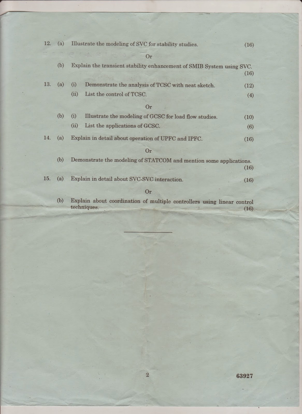 ANNA UNIVERSITY ME(MASTER OF ENGINEERING)PREVIOUS QUESTION PAPERS