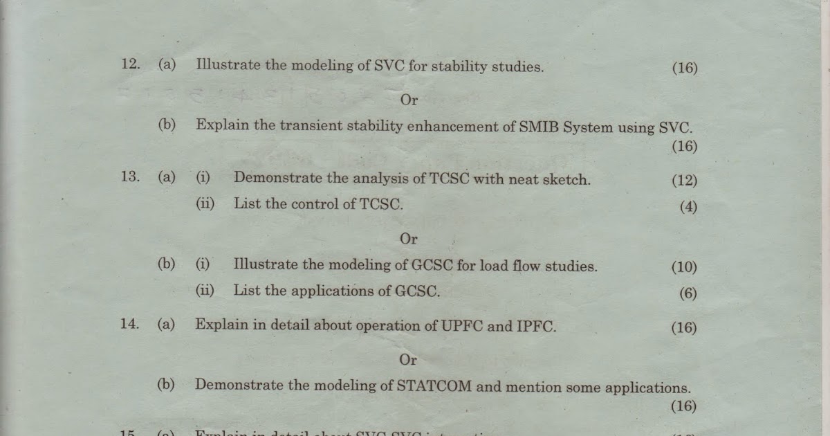 ANNA UNIVERSITY ME(MASTER OF ENGINEERING)PREVIOUS QUESTION PAPERS