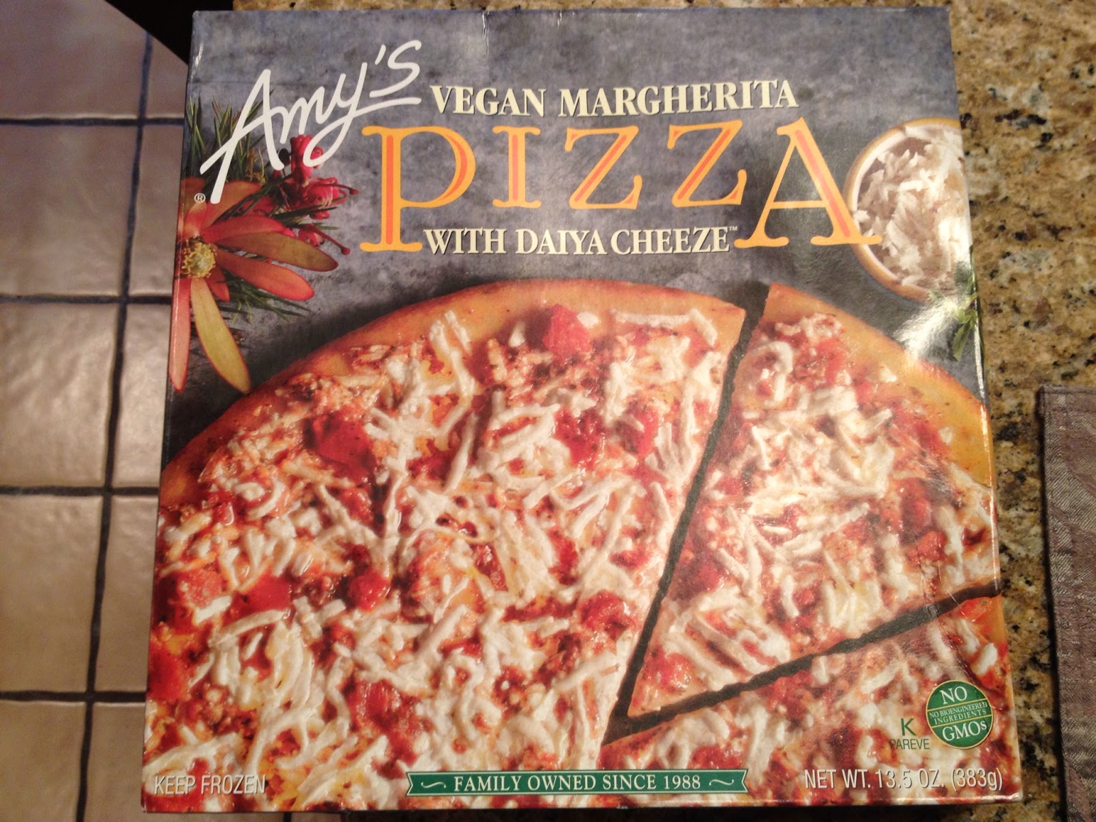 A (soy) Bean Amy's Vegan Margherita Pizza