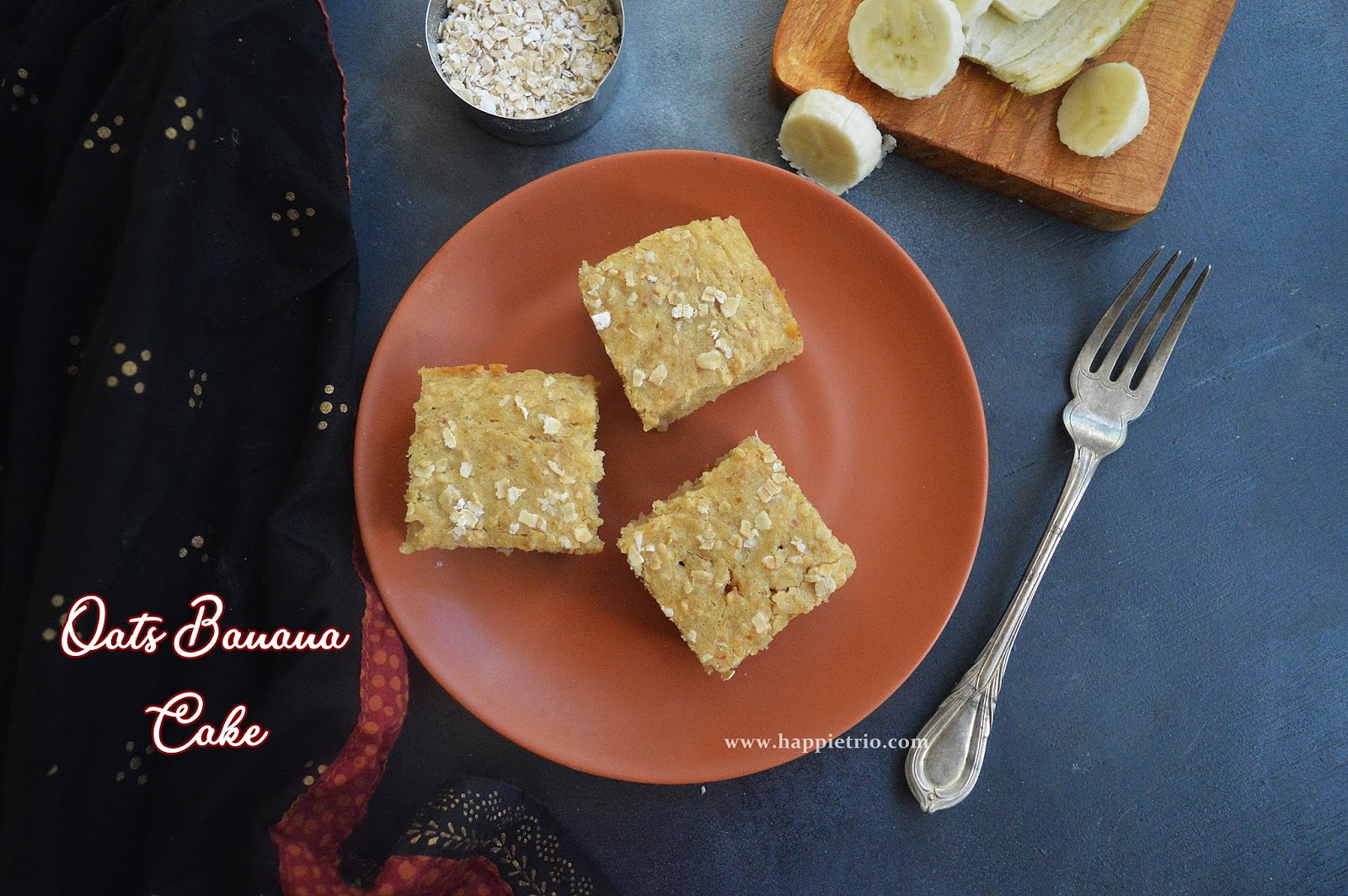 Eggless Oats Banana Cake Cook with Sharmila