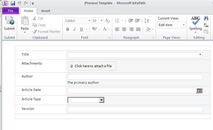 Matt's SharePoint Blog: Creating Views and Buttons or Tabs in InfoPath 2010