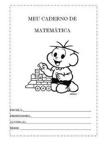 capas de caderno de matematica