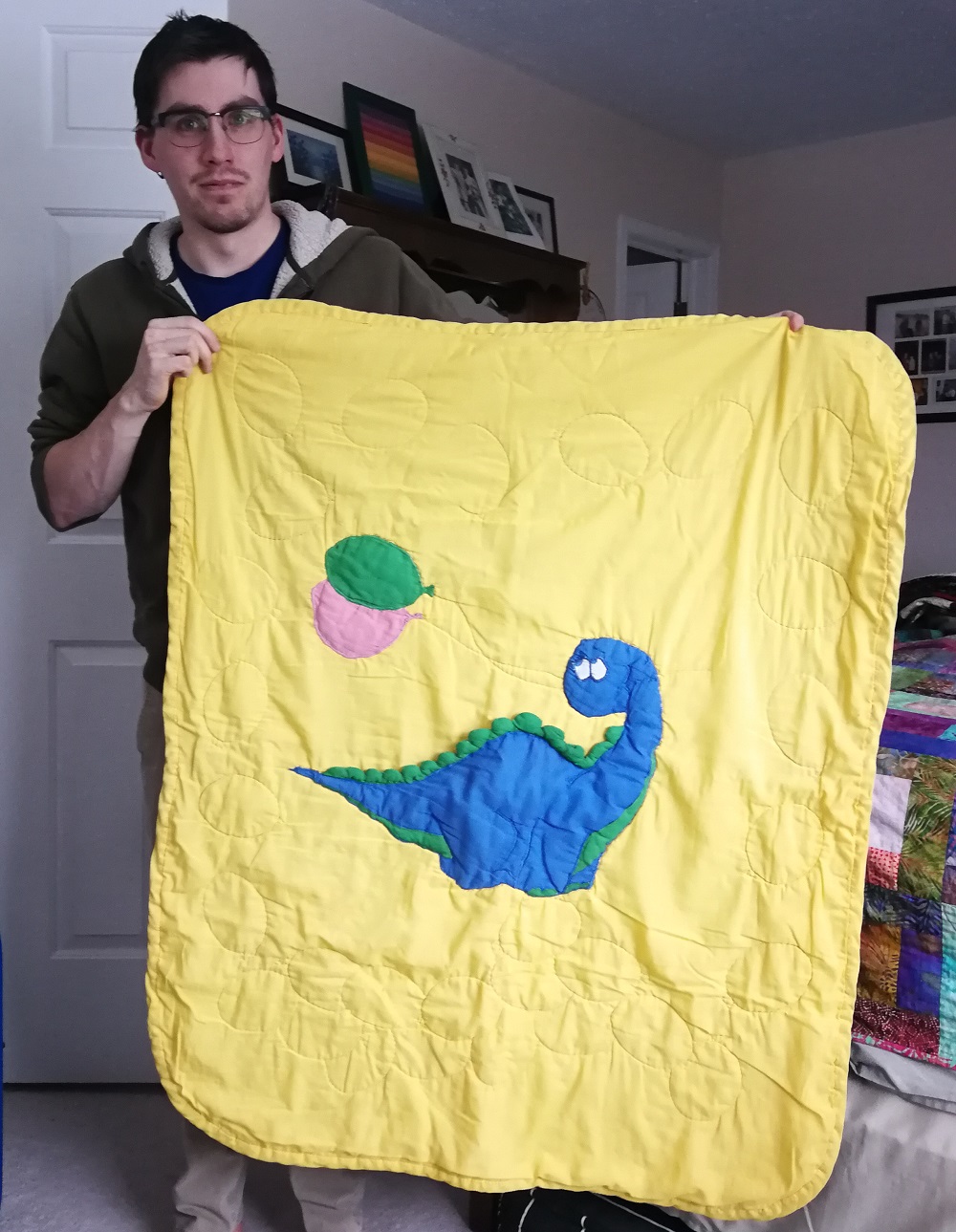 Quilting & Learning What a Combo! My first baby quilt on Throwback Thursday