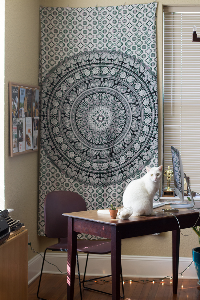 Easy Idea for Hiding Office or Studio Clutter A Work from Home