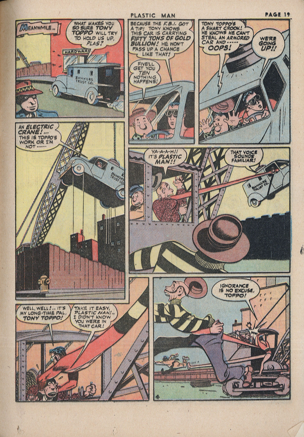 Read online Plastic Man (1943) comic -  Issue #2 - 21