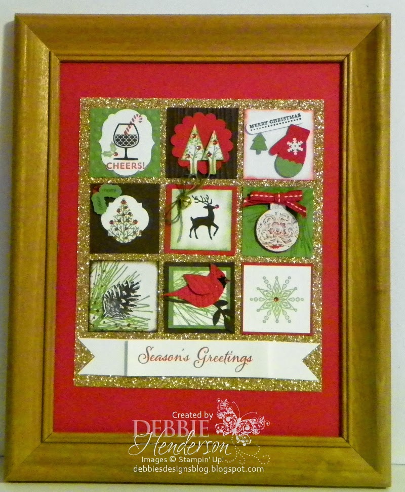 Debbie's Designs: Christmas Holiday Frame!