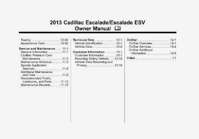 Wiring Diagrams and Free Manual Ebooks: 2013 Cadillac Escalade ESV