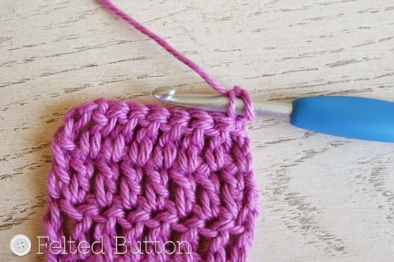 Felted Button Colorful Crochet Patterns: Mind the Gap--Avoiding the Turning Chain Hole