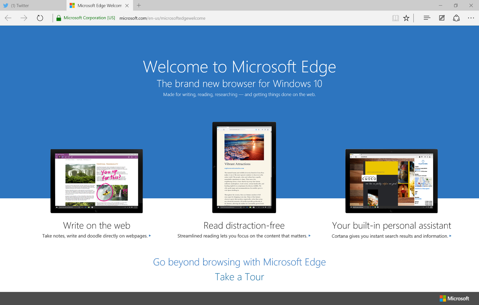 Windows 10 Day 7 Using Microsoft Edge