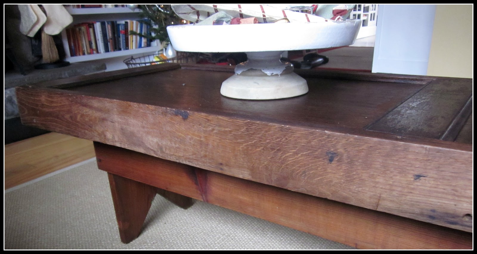 Antique Door turned Coffee Table